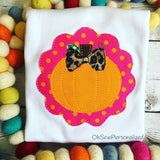 Fall Shirts For Girls - Girl Fall Shirts - Girly Pumpkin - Pumpkin Shirt - Pumpkin Shirts For Girls - Pumpkin - Pumpkin Outfit