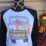 Fall Shirts - Pumpkin Shirt - Cotton - Fall - Pumpkin - Truck - Thanksgiving Shirt - Women's Clothing - Women's Fall Shirt