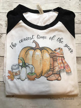 Fall Shirt - Fall Shirts For Women - Pumpkin Shirt - Pumpkin Shirt For Women - Coziest Time Of The Year - Fall - Pumpkin - Pumpkin Spice