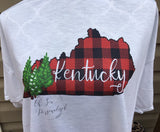 Plaid Kentucky Shirt - Kentucky Shirt - Kentucky - Plaid - Kentucky Christmas Shirt - Christmas Shirt