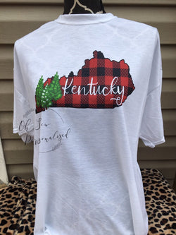 Plaid Kentucky Shirt - Kentucky Shirt - Kentucky - Plaid - Kentucky Christmas Shirt - Christmas Shirt