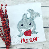 Shark Valentines Day Shirt - Shark Shirt - Valentine's Day Shark - Boy valentine's shirt - valentine - shark - heart - boy