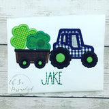 St Patricks Day Tractor - Tractor Shirt - Shamrock Shirt - Boy St Patricks Day Shirt - St Pattys Day