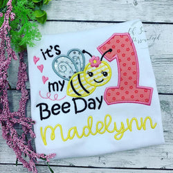 It's My Bee Day - Bee Birthday Shirt - First Birthday - Bee Day Shirt - First Bee Day - Bumble Bee Birthday Shirt - Girl Bee Birthday Shirt