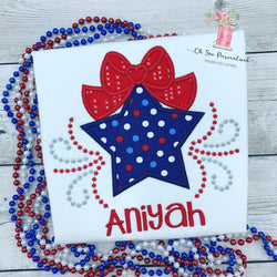 4th Of July Shirt - Girl 4th Of July Outfit - Fourth Of July - Star Girl Shirt - Star - Summer Shirt