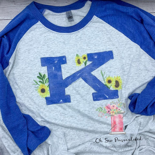 Kentucky Sunflower Shirt - Sunflower Shirt - Women's Kentucky Shirt - K Shirt - Sunflower - Kentucky - K