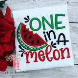 One In A Melon Shirt - First Birthday Watermelon Shirt - Melon Shirt - 1st Birthday Outfit - Watermelon Birthday Shirt - Watermelon - Summer