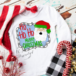 Santa Christmas Shirt - Ho Ho Ho - Merry Christmas - Children's Christmas Shirt - Santa Shirt - Boy Christmas Shirt - Girl Christmas Shirt