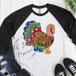 Turkey Womens Shirt - Turkey Shirt - Thanksgiving Turkey Shirt - Womens Thanksgiving Shirt - Printed - Turkey - Thanksgiving