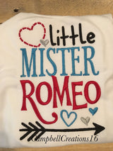 Little Mister Romeo Shirt - Valentine Shirts For Boys - Boy Valentine's Day Shirt - Valentine's Day Shirt For Boys - Boy Valentine - Romeo