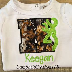 Camouflage Bodysuit - Baby Boy Camo Shirt - Baby Girl Camo Shirt - Deer Shirt For Boys - Deer Shirt For Girls