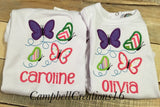 Butterfly girl shirt - Girl butter fly shirt - Summer shirt for girls - girls summer shirt - spring shirt for girls - girl butterfly spring