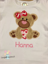 Valentine Shirts For Girls - Girl Valentine Shirt - Valentines Day Shirt - Valentine Bear Shirt for Girl - Valentine Bear Shirt