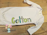 Baby Gown With Name - Baby Boy Gown With Name - Coming Home Outfit - Hostpial outfit