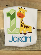 First Birthday Giraffe Shirt - First Birthday Shirt - Giraffe Shirt